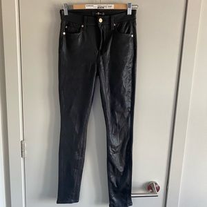 7 for all mankind black skinny jeans